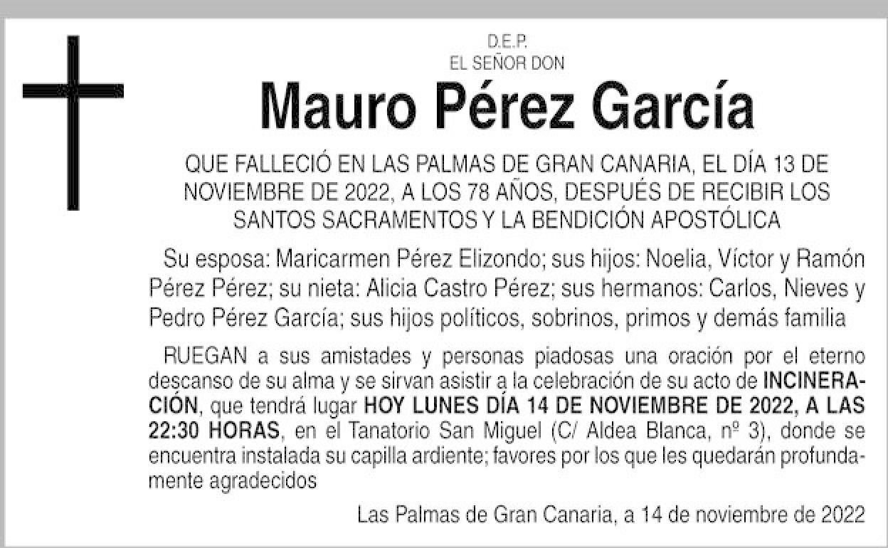 Mauro Pérez García | Canarias7